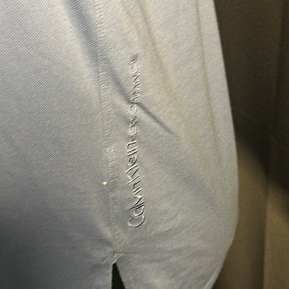 🖤 5/$30 🖤 Calvin Klein lavender purple sleeveless polo shirt black&white collar - Picture 5 of 14